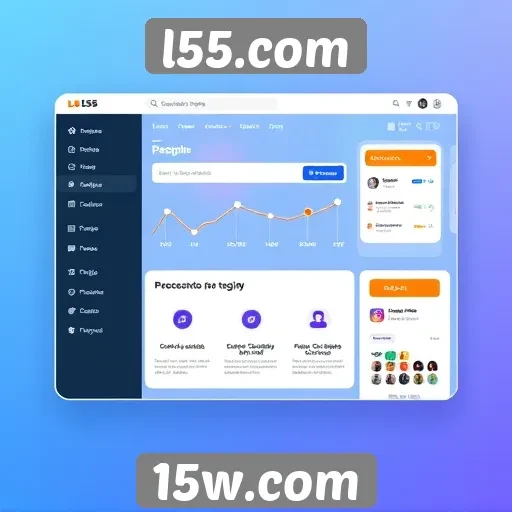 Interface do l55.com facilita navegação e usabilidade